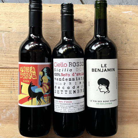 3 bottle red wine case