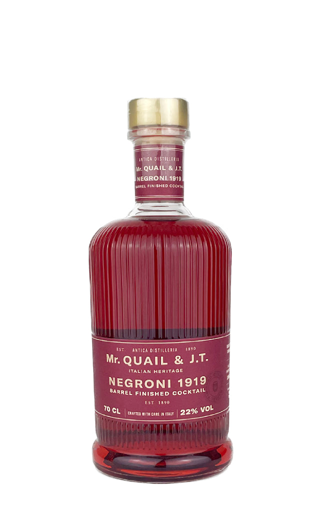 Cocktail　Negroni　Mr.　QUAIL　1919　Forest　Barrel　Finished　wines